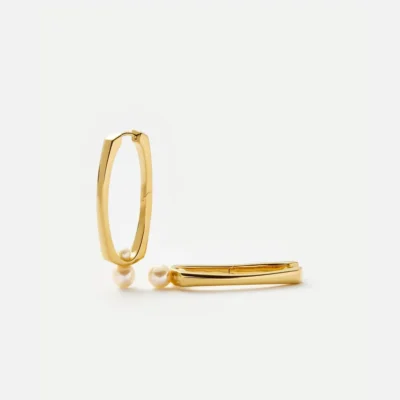 Matrix Pearl Round Earrings