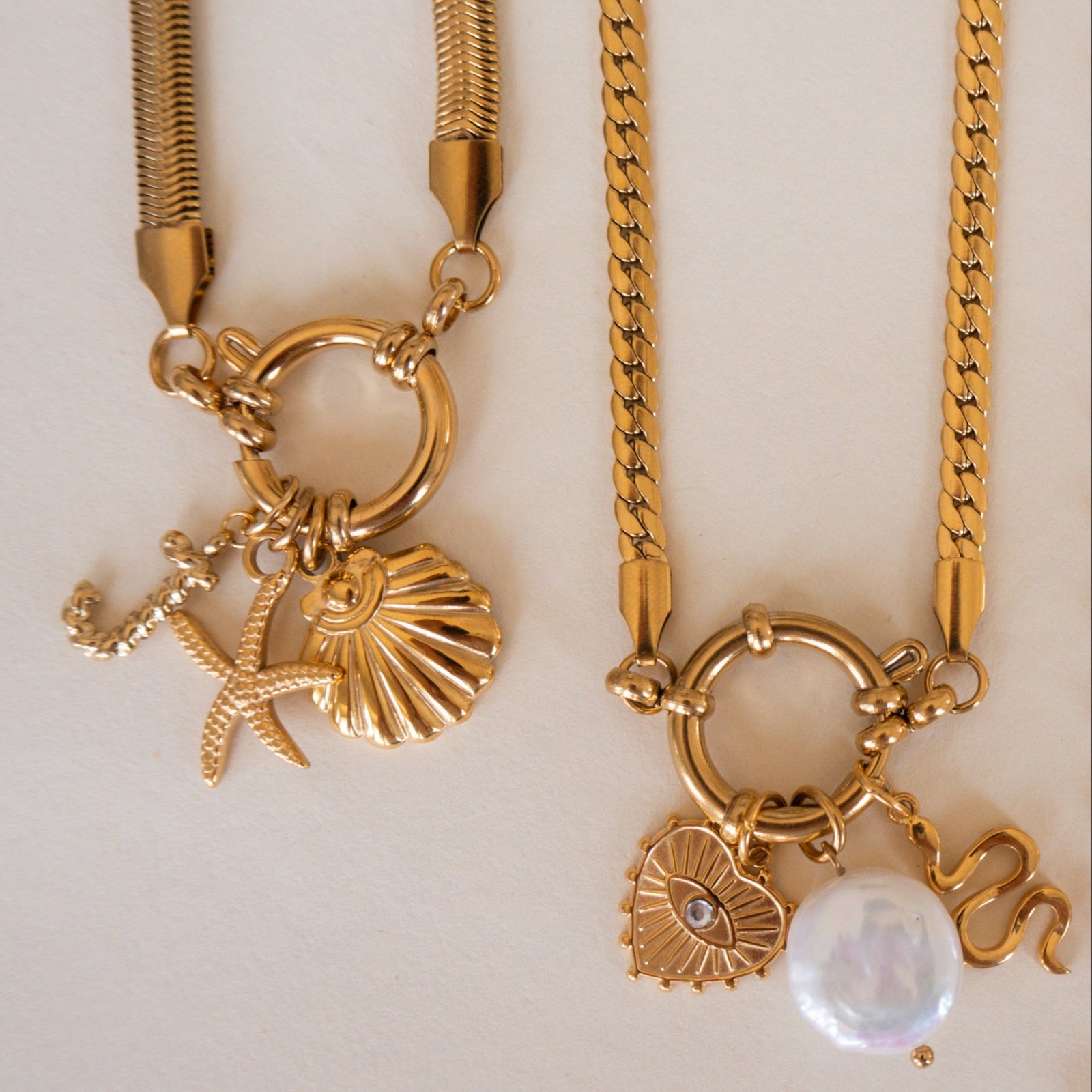 AC1-9 DAY 18K Gold Plated Fashion Stainless Steel Pendant Necklace Accessories - Image 3